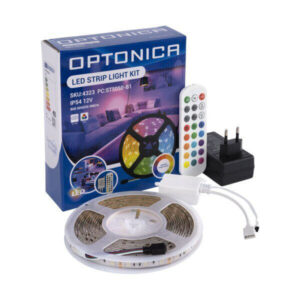 Στεγανό Σετ Led Ταινίας Adapter + IR Controller + Remote RGB 60Leds 36W RGB