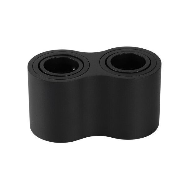 Βάση Σποτ Μαύρη 2xGU10