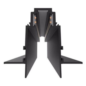 Χωνευτή Μαγνητική Ράγα R35B Αλουμινίου Μαύρη 1.5 M