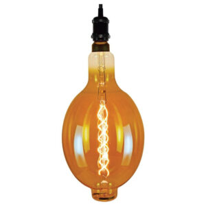 Dimmable Λάμπα Led Filament E27 G180 8W Art Θερμό Λευκό