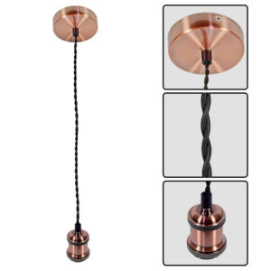 Φωτιστικό Vintage Retro Χάλκινο Χρώμα με Ε27 Ντουί