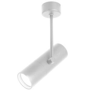 Φωτιστικό Spot Οροφής Lux Με Ντίζα Σωληνοειδές GU10 Λευκό