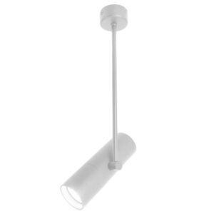 Φωτιστικό Spot Οροφής Lux Με Ντίζα Σωληνοειδές GU10 Λευκό