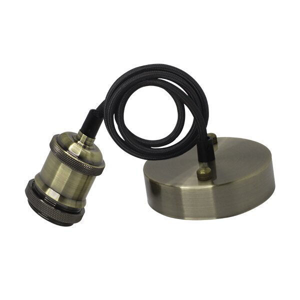 Κρεμαστό Φωτιστικό Vintage σε Μπρονζέ με Ε27 Ντουί