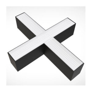 LED Γραμμικός Κρεμαστός Μαύρος Σύνδεσμος Σχήματος Χ 20W για SKU: 5470 Ψυχρό Λευκό