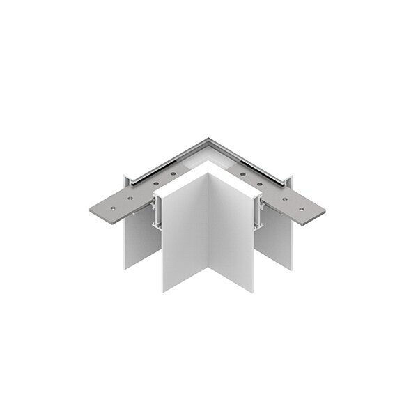 Γωνιακός Λευκός Σύνδεσμος για Μαγνητικό Σύστημα Ράγας S35