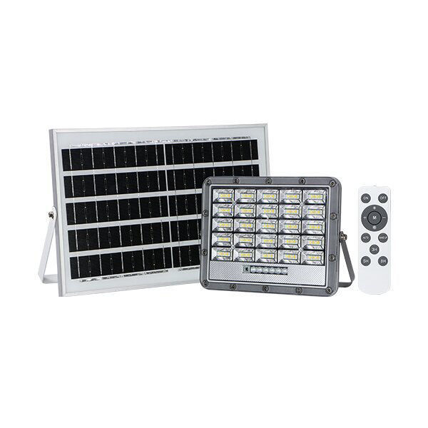Προβολέας Γκρί Led SMD με Ηλιακό Πάνελ 10W IP65 CCT Optonica
