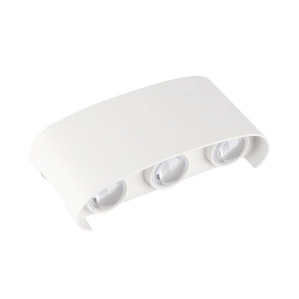 LED Φωτιστικό Λευκό Επιτοίχιο 6W Θερμό Λευκό