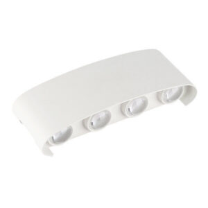 LED Φωτιστικό Λευκό Επιτοίχιο 8W Θερμό Λευκό