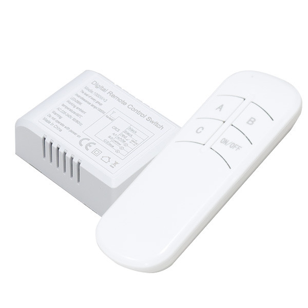 RF Ασύρματος 3πλός διακόπτης 220V ΜΑΧ=200W