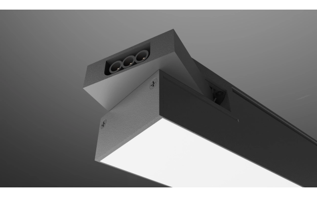 LED Γραμμικό Αρθρωτό Μαύρο 24W Modular Series CCT - Image 3