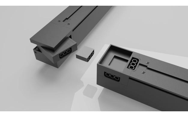 LED Γραμμικό Αρθρωτό Μαύρο 24W Modular Series CCT - Image 4