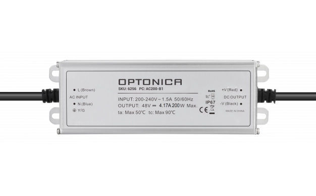 Τροφοδοτικό Μεταλλικό IP67 DC:48V 200W 4.17A