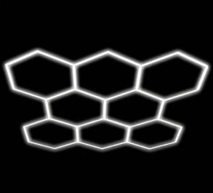 Hexagon Series Set 8*HEX 280W (Με αξεσουάρ εγκατάστασης) Ψυχρό Λευκό