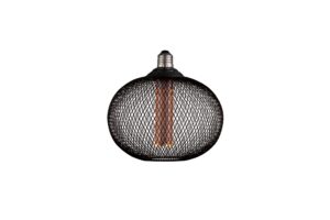 Led Fillament Design E27 Μελί Γυαλί 2.5W Μαύρο Θερμό Λευκό