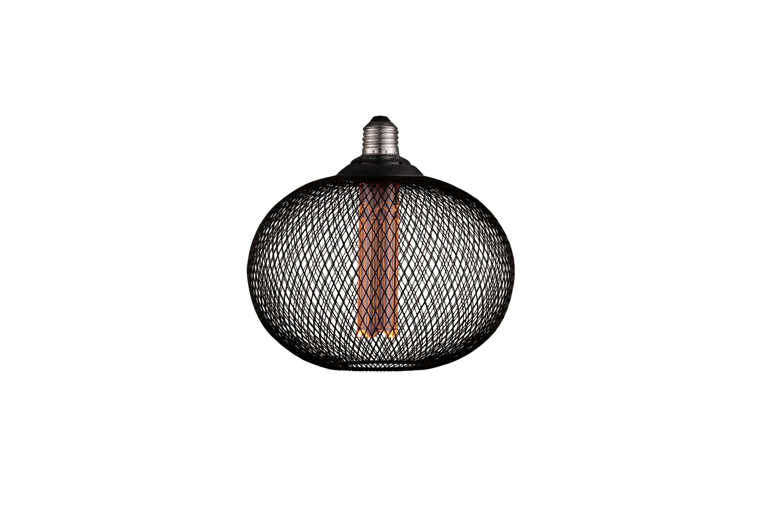 Led Fillament Design E27 Μελί Γυαλί 2.5W Μαύρο Θερμό Λευκό