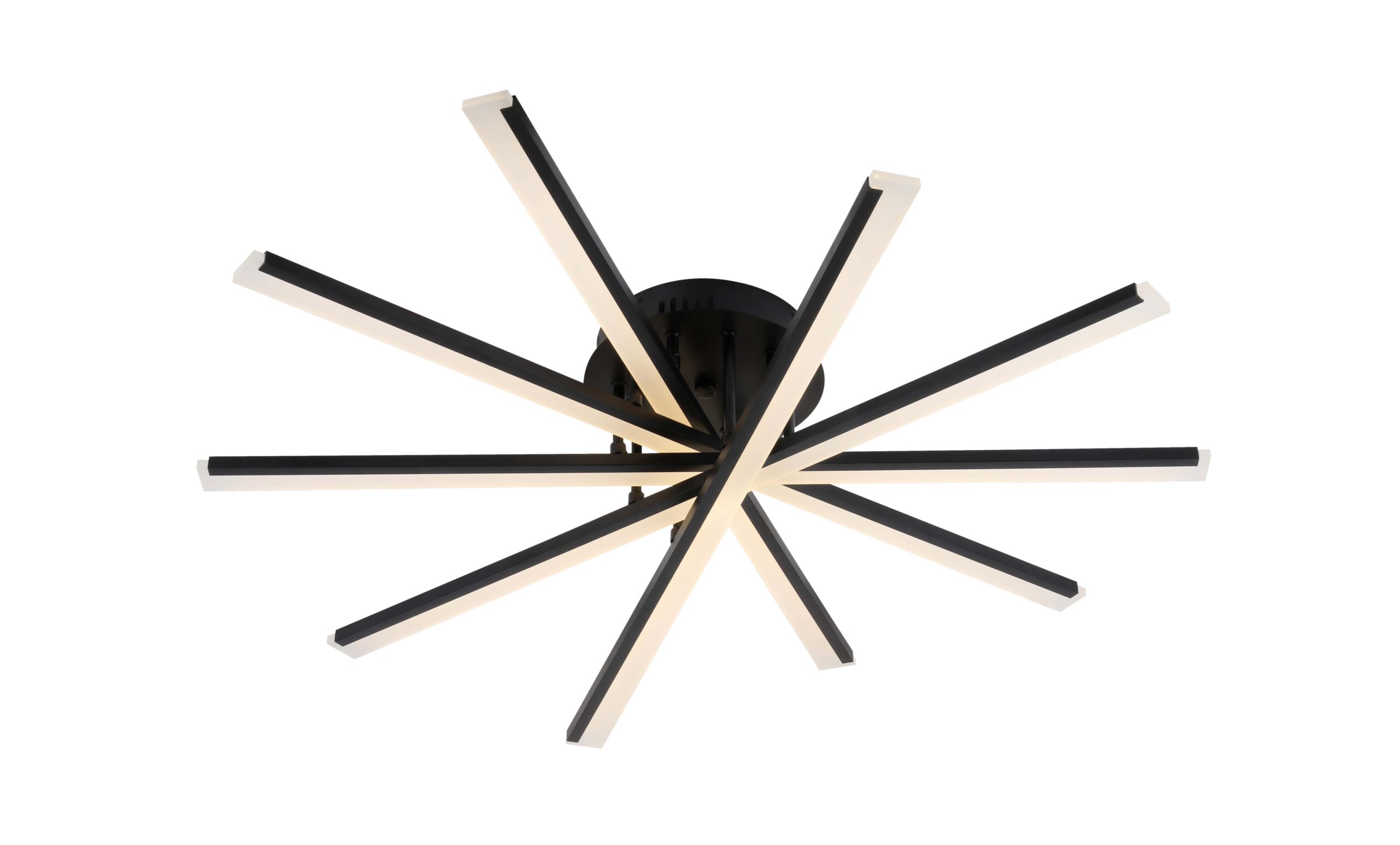 Led Φωτιστικό Οροφής Μαύρο 50W Θερμό Λευκό