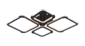 Led Φωτιστικό Οροφής Μαύρο CCT 50W Dimmable + Τηλεχειρισμός