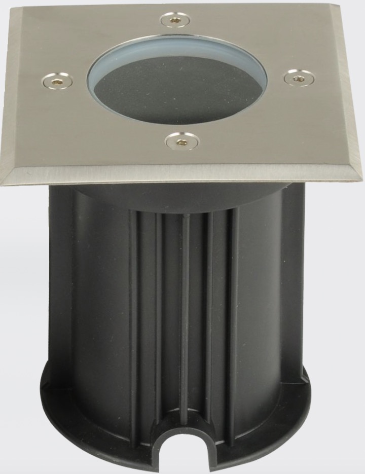 Φωτιστικό Αλουμινίου Led Δαπέδου Χωνευτό Τετράγωνο IP67 GU10