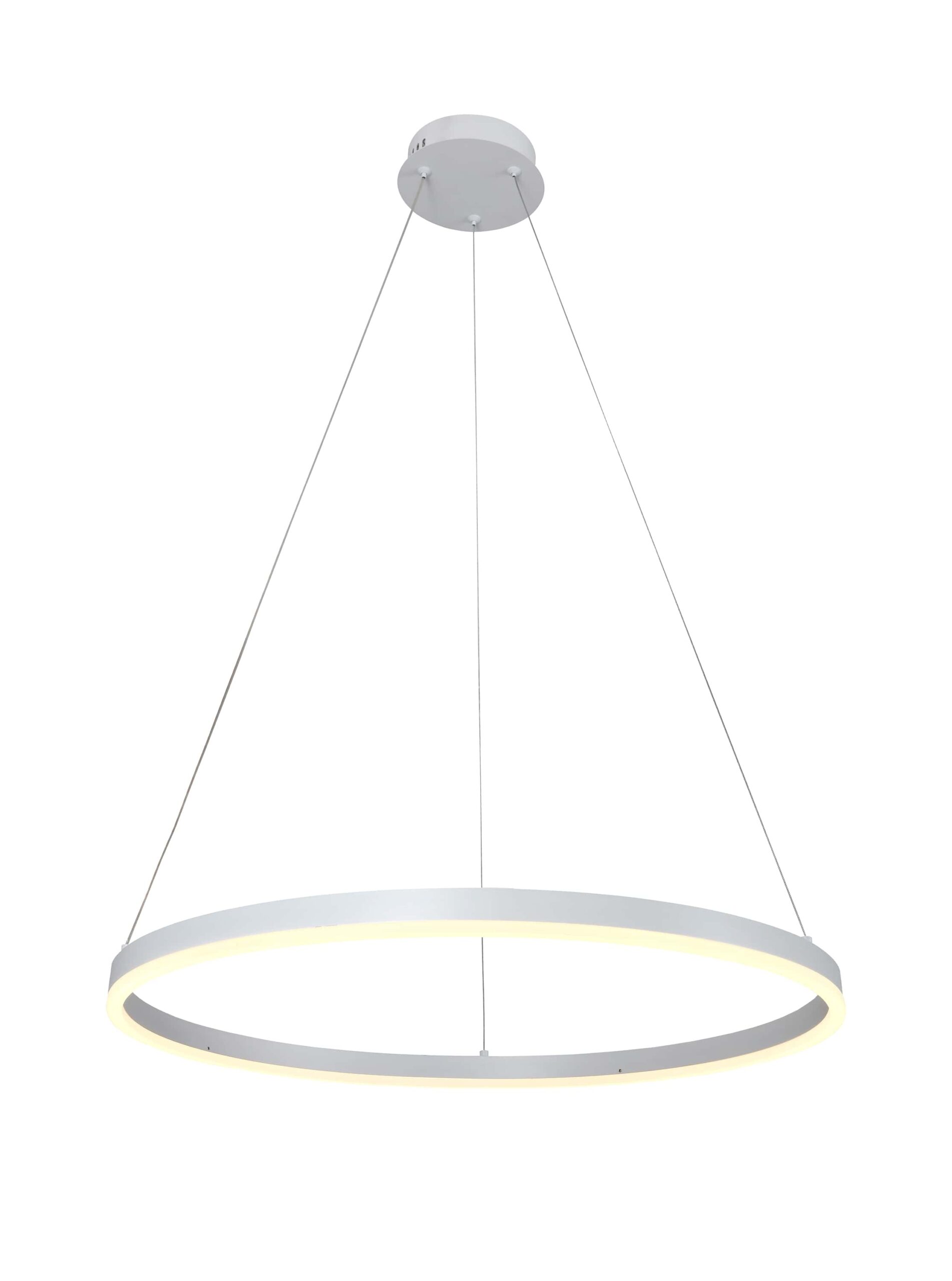 Led Κρεμαστό Λευκό Φωτιστικό 22W Θερμό Λευκό