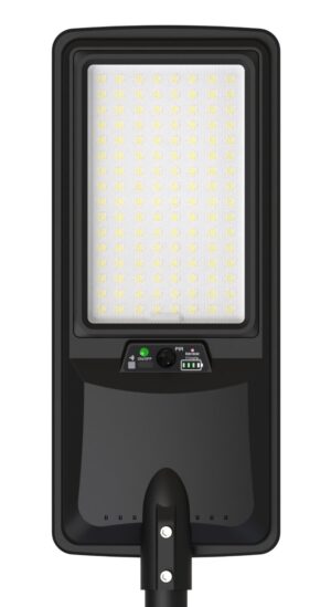 Led Ηλιακό Φωτιστικό Δρόμου 8W IP65 με Αισθητήρα Κίνησης+ Τηλεχειρισμό Ψυχρό Λευκό