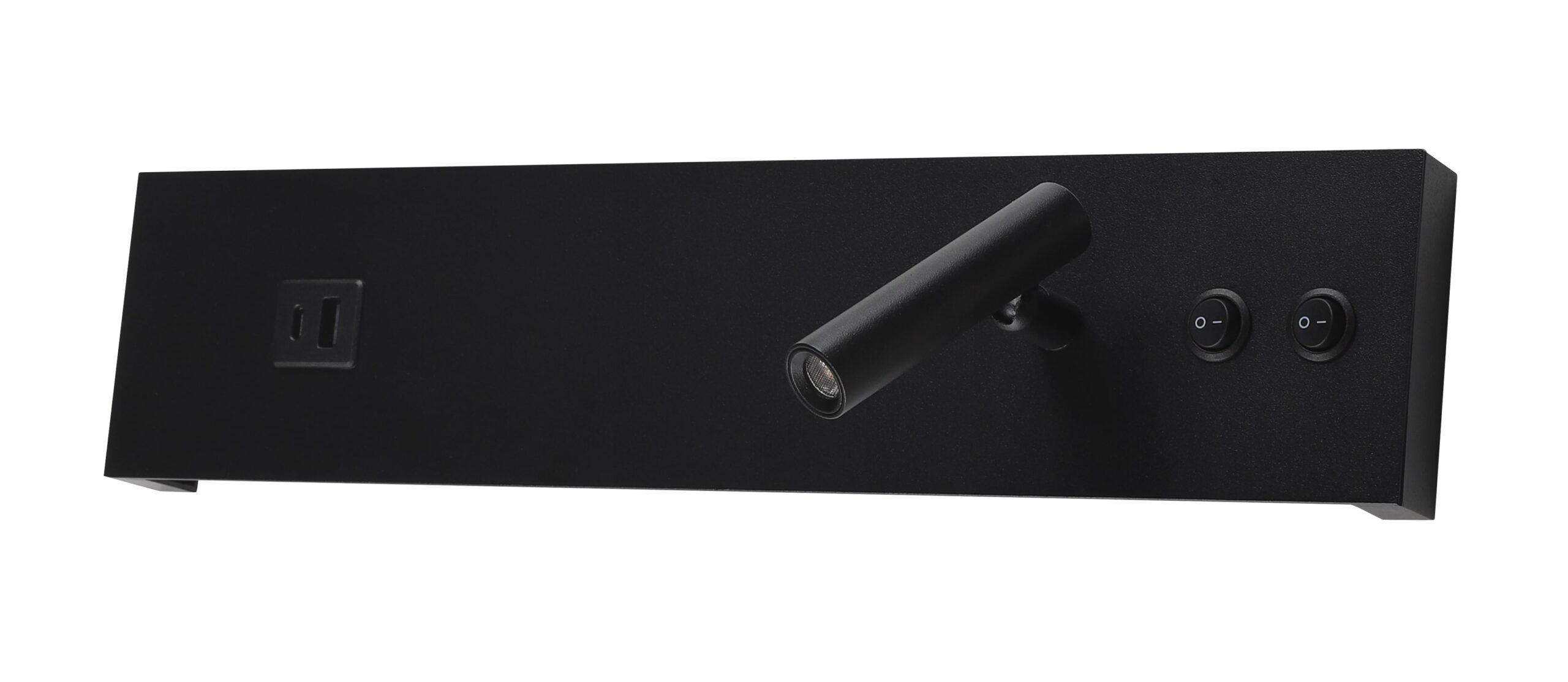 Led Φωτιστικό Επίπλων Μαύρο 11W με διακόπτη+ Θύρες USB Θερμό Λευκό