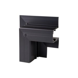 Χωνευτός Γωνιακός Σύνδεσμος Μαύρος για Ράγες Συστήματος R15 (5204-5206)