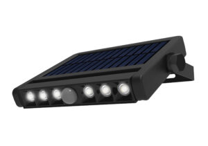 LED Ηλιακό Πολυμορφικό Φωτιστικό Τοίχου με αισθητήρα PIR 1.8W Ψυχρό Λευκό