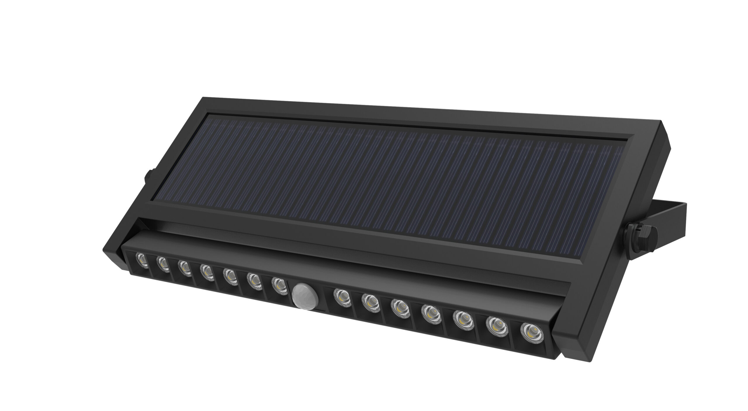 LED Ηλιακό Πολυμορφικό Φωτιστικό Τοίχου με αισθητήρα PIR 5W Ψυχρό Λευκό