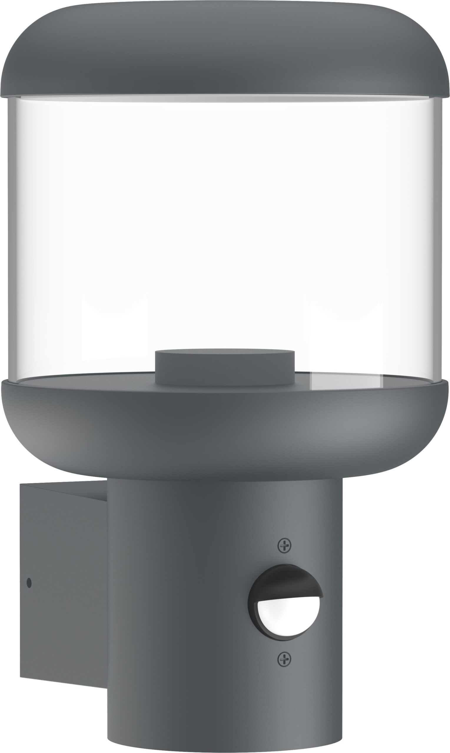 Led Επίτοιχο Φωτιστικό Αλουμινίου Μαύρο με Αισθητήρα Κίνησης E27 IP54