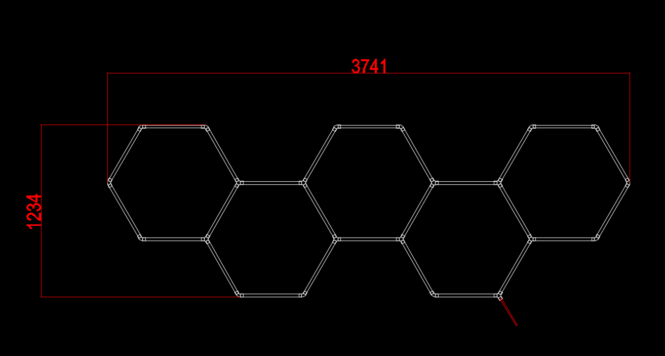Hexagon Series Set 5*HEX 203W (Με αξεσουάρ εγκατάστασης) Ψυχρό Λευκό - Image 2
