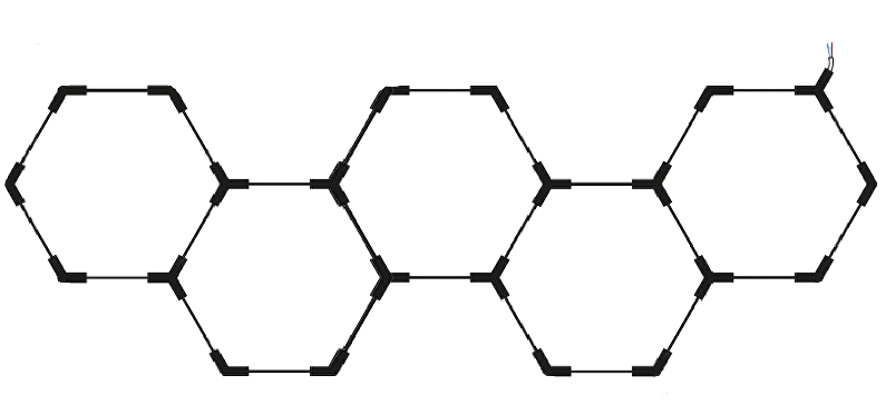 Hexagon Series Set 5*HEX 203W (Με αξεσουάρ εγκατάστασης) Ψυχρό Λευκό - Image 3