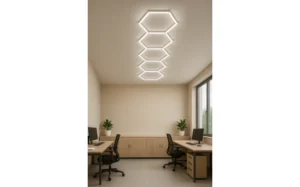 Hexagon Series Set 5*HEX 199W (Με αξεσουάρ εγκατάστασης) Ψυχρό Λευκό