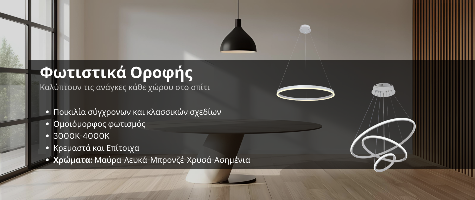 Φωτιστικά οροφής led