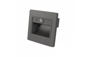 Led Step Light Γκρί Τετράγωνο 1W IP20 με Αισθητήρα Θερμό Λευκό