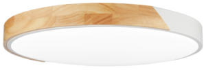 Φωτιστικό Οροφής Led 48W Λευκό/Τύπου Ξύλινο Σώμα CCT + Τηλεχειριστήριο
