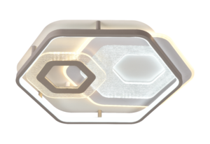 Φωτιστικό Οροφής Led 84W Λευκό/Γκρί Σώμα CCT + Τηλεχειριστήριο