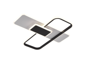 Φωτιστικό Οροφής Led 68W Λευκό/Μαύρο Σώμα CCT + Τηλεχειριστήριο