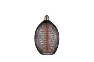 Led Fillament Design E27 Μελί Γυαλί 2.5W Μαύρο Θερμό Λευκό