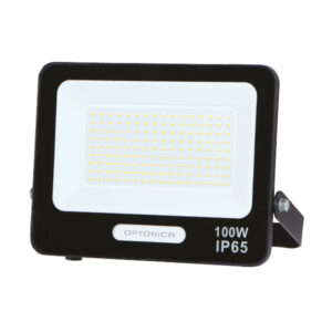 Προβολέας Led Μαύρος SMD 100W 120° IP65 Φυσικό Λευκό