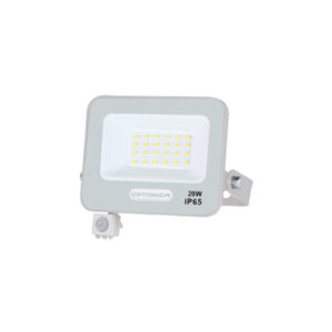 Προβολέας Led Λευκός SMD 20W 120° IP65 με Ανιχνευτή Κίνησης Φυσικό Λευκό