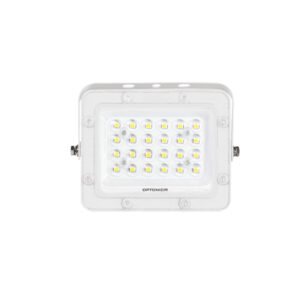 Προβολέας Led Λευκός με LUMILEDS Chip 20W 90° IP65 Ψυχρό Λευκό