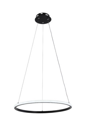 Led Κρεμαστό Μαύρο Φωτιστικό CCT 30W Dimmable + Τηλεχειρισμός