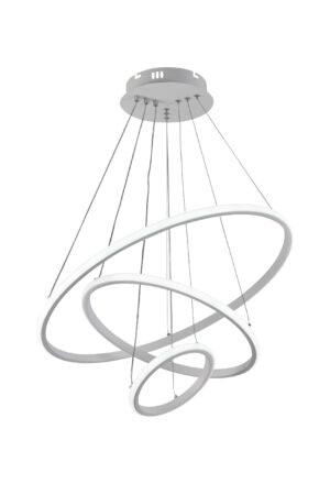 Led Κρεμαστό Λευκό Φωτιστικό CCT 78W Dimmable + Τηλεχειρισμός