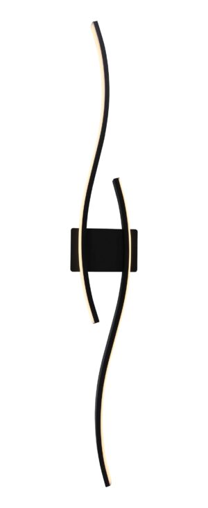 Led Φωτιστικό Οροφής/ Επίτοιχο Μαύρο 21W Θερμό Λευκό