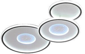 Led Φωτιστικό Οροφής Μαύρο 106W Θερμό Λευκό