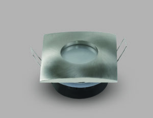 Βάση Σποτ Στρογγυλή Στεγανή GU10 Max 35W Νίκελ Σατινέ