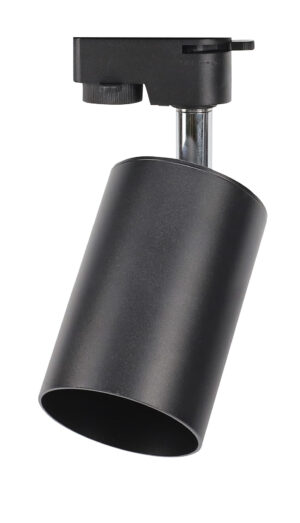 Βάση Σποτ Αλουμινίου Ράγας 4Επαφών GU10 Μαύρη