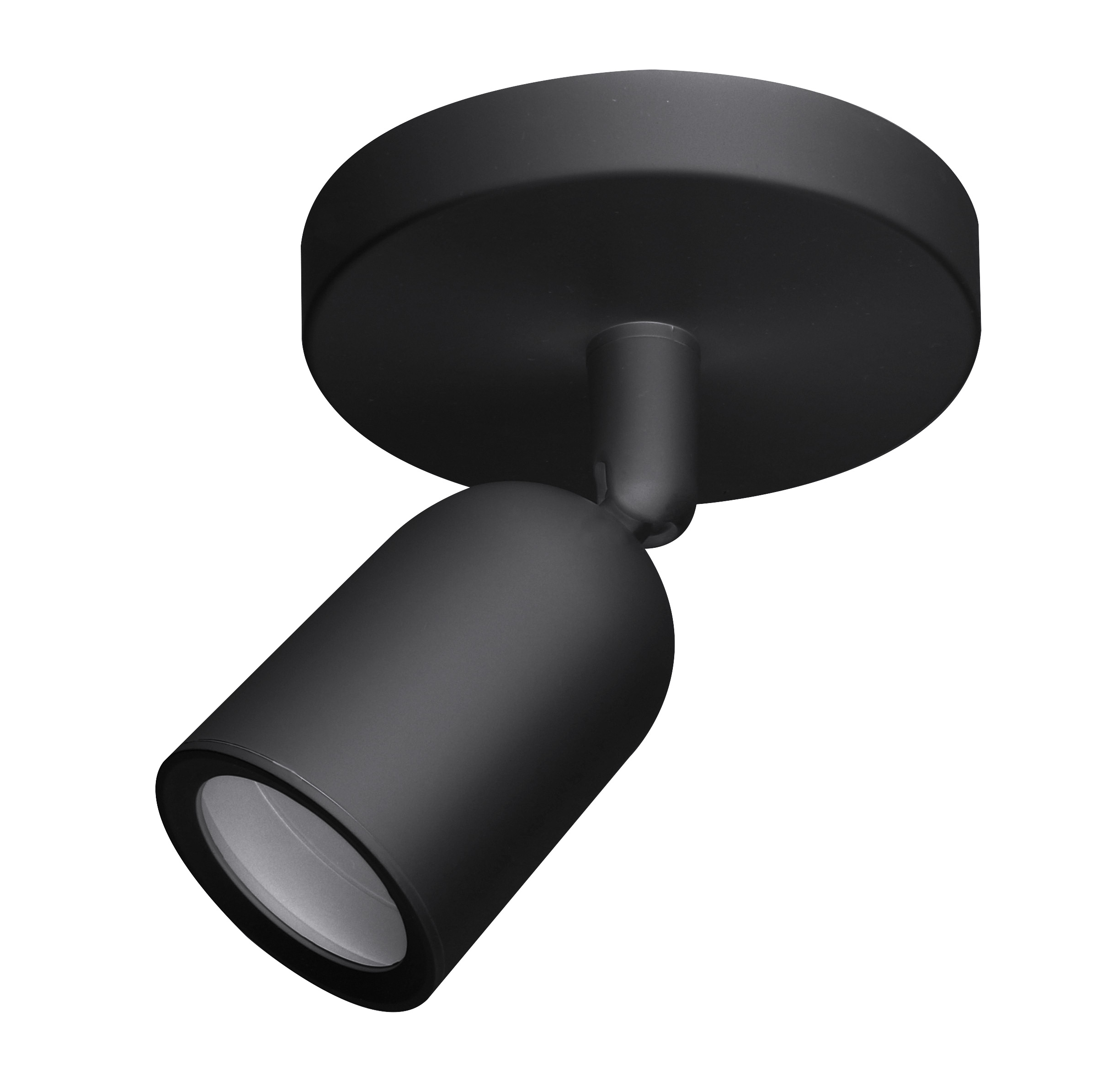 Βάση Σποτ Οροφής Πλαστική GU10 Μαύρη