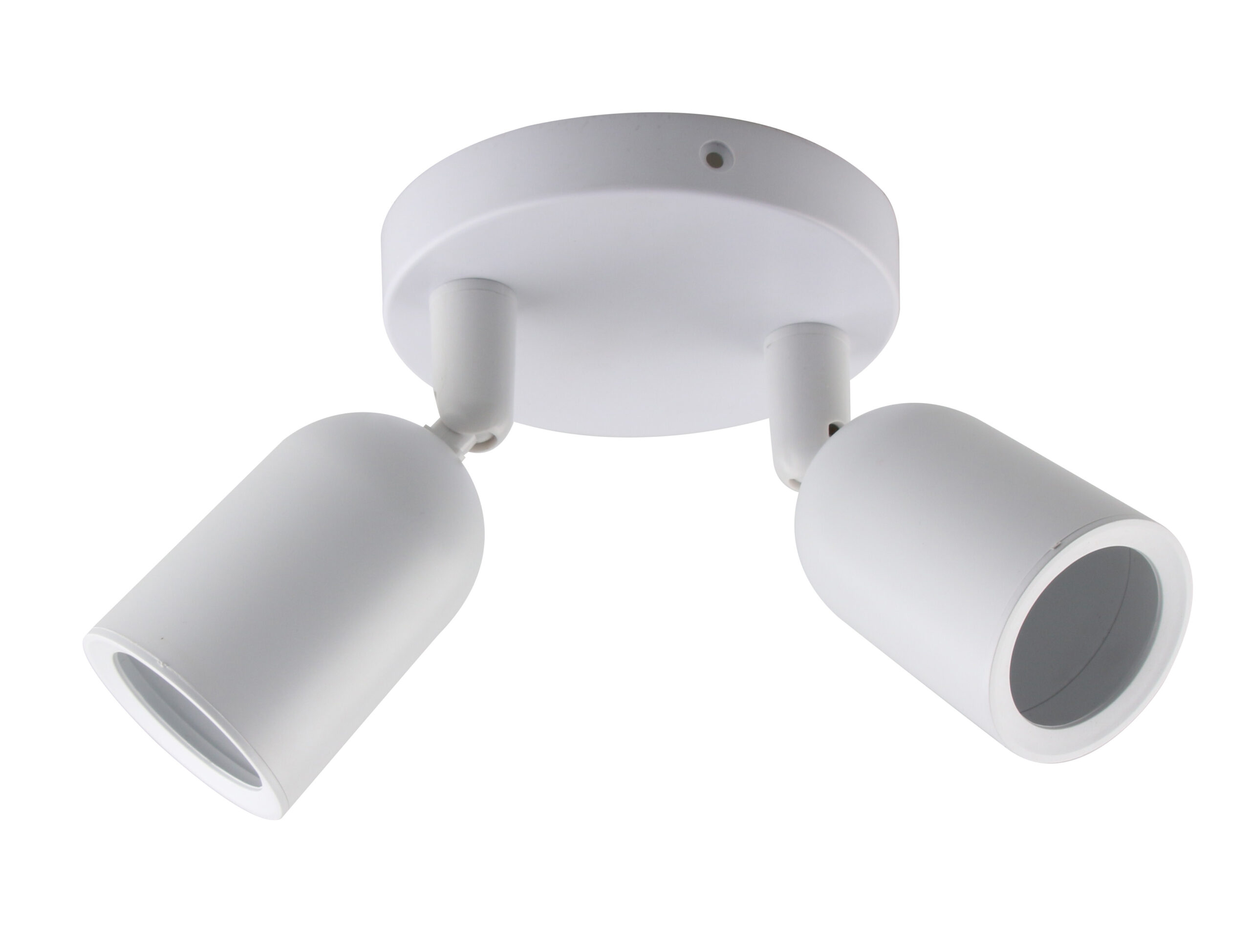 Βάση Σποτ Οροφής Πλαστική 2xGU10 Λευκή